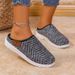 New Plus Size With Toe Caps, Lazy Slippers, Flat Bottom, Fashionable Outdoor Shoes, Women's Shoes_vogvips.com