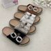 Women's Shoes Slippers Double Buckle Diamond Buckle Embroidery Beach Cork Slippers Outdoor Large Size Slippers_vogvips.com