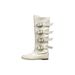 Women Boxing Boots Cowhide New Belt Buckle White Boxing For Women Genuine Leather Slimming High Tube Riding Western Long Boots_vogvips.com