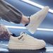 Summer Men's New Breathable White Versatile Thick Soled Sports Casual Board Shoes, And Trendy Shoes For Male Students_vogvips.com