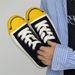 Smiley Face Canvas For Men And Women Street Style Couple Trendy 2025 Spring New Casual Lace-Up Student Low-Top White_vogvips.com