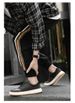 Round Head Casual Board Shoes Men's Four Breathable Splicing White Shoes_vogvips.com