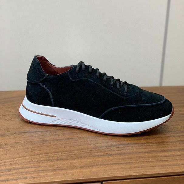 Trendy Brand Men's 2025 New Genuine Leather Suede Breathable Sports Shock-Absorbing Anti Slip Casual Dad Shoes_vogvips.com