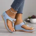 Women's 2024 Summer New Rome Wedges Causal Platform Beach Slippers Female Plus Size 43 Comfortable Ladies Slides_vogvips.com