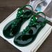 Handmade Floral Plastic Sandals For Women, Summer With T-strap, Non-slip Vacation Beach Slippers, European And American_vogvips.com