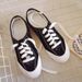 New 2025 Women's White Sneakers, Spring Fresh And Versatile Lace-up Shoes, College Style Flat Canvas Shoes For Women_vogvips.com