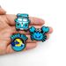 Cute Blue Series Shoes Flower Shoe Buckle Soft Glue DIY Personality Cartoon_vogvips.com