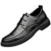 Euro Step Bullock Spring New Men's Leather High-end Business Casual Formal Security Guard Groomsman Shoes Hidden Height Increase_vogvips.com
