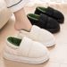 Waterproof Cotton Slippers For Women In Winter 2025, New Couple's Indoor Home, Anti Slip And Warm, Thick Bottom, External Cotton Slippers For Men_vogvips.com