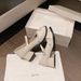 White Mary Jane Bridesmaid Daily Wearable Shallow Comfortable Single Shoes Chunky Heel One Strap High Heels Women Spring_vogvips.com
