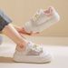 Summer Mesh Breathable Big Head White For Women 2025 New Versatile Casual Sports Thick Soled Shoes Trendy_vogvips.com