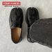 Split Toe Horseshoe For Men's Thick Sole Loafer Tabi Patent Korean Version Trend Casual Leather Shoes_vogvips.com