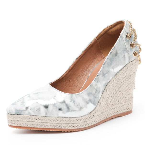 Women’s Shoes Wedge Heel Thick Bottom Pointed Toe Shallow Mouth High Heel Women's Single Shoes Straw Rope Bottom Large Size Shoes Shoes_vogvips.com