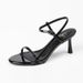 Sandals Women's Stiletto One-word Buckle High Heels Sandals Sexy Open Toes_vogvips.com
