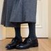 Sheepskin Version ~ Belt Buckle Slimming Chunky Heel Loafers Women Deep Mouth Black All-Match Single-Layer Genuine Round_vogvips.com