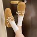 2025 Vintage Fleece-Lined Warm Shoes For Women Season New Fashion Versatile Slip-On Casual Loafers_vogvips.com