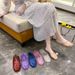 2025 New Women's Crystal Closed-Toe Half Indoor Outdoor Casual Hollow Lightweight Ladies Slippers Summer_vogvips.com