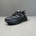 Thick Soled Genuine Leather Dad 2025 Spring Edition Men's Versatile Punching Sports Casual Trendy Shoes Men_vogvips.com