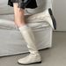 Black British Style Slimming Flat Women Long 2025 New Autumn Over-the-Knee Versatile Knight Boots_vogvips.com