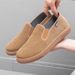 Shoes Men's 2025 Spring New Comfortable Soft-soled One-pedal Canvas Shoes Breathable Non-slip Single Shoes Outdoor Shoes_vogvips.com