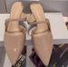 In Stock~25 Autumn New Pointed Toe Mule Women's Shoes, Stiletto Heel, Open Back Sandals For Women, Summer K-_vogvips.com