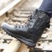 Black Combat Boots Xiaolong Light Combat Boots Shock Absorption High Top Outdoor Tactical Boots Combat Boots Breathable_vogvips.com