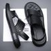 Summer Outdoor Beach Shoes 2025 New Car Wear Off Slip Dual Use Dad's Men's Sandals_vogvips.com