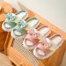 Butterfly Knot Sweet Women's Home Wooden Floor Home Linen Four Seasons Open Toe Linen Slippers Cotton Linen_vogvips.com