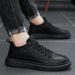 Suitable For All Seasons 2025 Autumn New Casual Teenagers, Men's Low-top Lace-up Leather Shoes For Outdoor Wear_vogvips.com