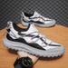 Men's Shoes Spring And Summer Breathable Cloth Shoes Fashionable Cross Straps Men's Shoes Trendy Personality Sneakers Outdoor Work Wear Slip On Shoes_vogvips.com