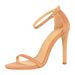 126-9 European And American Style Fashion Sexy Women's Sandals Thin Super Heel Suede Open Toe Strap Summer High Heels_vogvips.com
