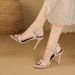 Women's One-strap High-heeled , 2026 New Summer Model, Versatile, Super Trendy, Unique Design, Elegant Socialite_vogvips.com