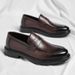 Leather Men's Derby British Style Groom Wedding Autumn Cowhide Business Men's Shoes_vogvips.com
