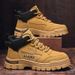 European Warm Series High-top Spring And Autumn 2025 New Men' Sport Caual Martin Boot Non-lip Waterproof Wear-reitant Work Safety_vogvips.com