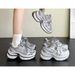 European Autumn New Fashion Double-layer Thick-soled Height-increasing Dad Shoes With Distressed Vintage Look Casual_vogvips.com
