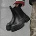 Thick-soled Heightening Tooling Boots Retro Martin Boots Men's High-top Thermal Foot Boots Chelsea Boots_vogvips.com