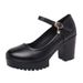 Cheongsam Show Special Catwalk High Heels Women Thick Sole Waterproof Platform Round Toe Comfortable Performance Chunky_vogvips.com