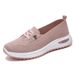 Women's New Cross-Border Large Size Casual Breathable Mom Shallow Mouth Lightweight Single Lace-Up Mesh Shoes_vogvips.com
