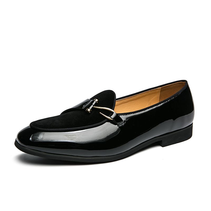 Spring And Summer New Stylish Trendy Leather Shoes, Cross-border Fashion Men's Low-top Slip-on Shoes For All Seasons_vogvips.com