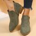 2022 Autumn Winter New Large Size Hollow Short Martin Boots Pointed Low Heel Women's Shoes_vogvips.com