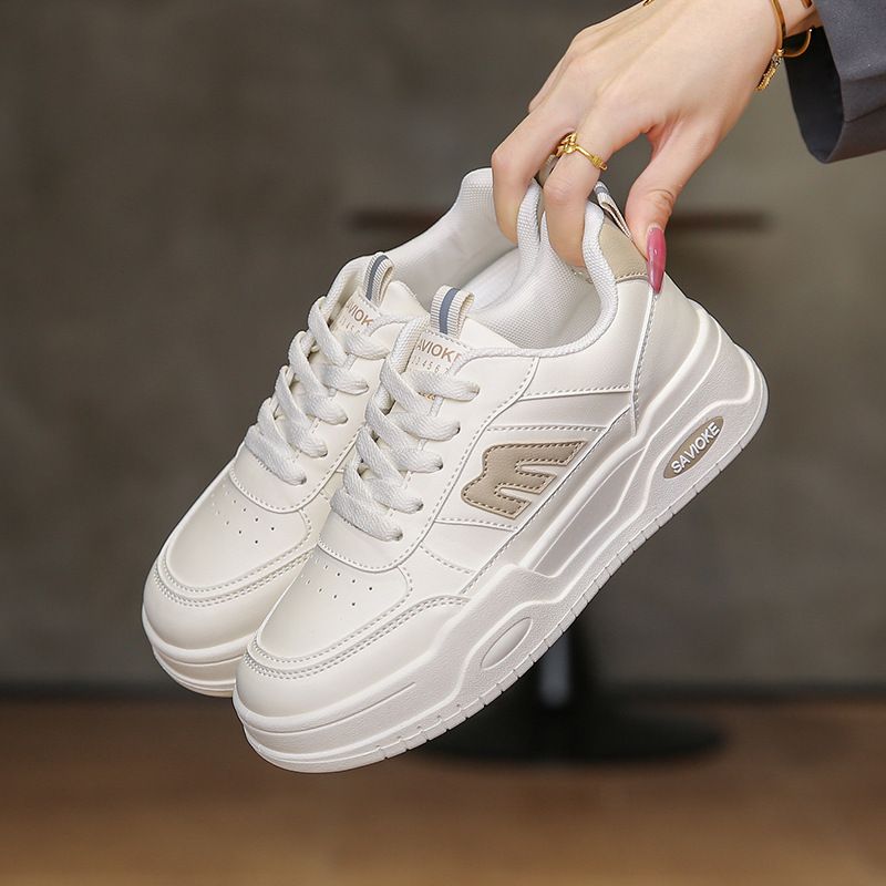 Low-top White Shoes Female Heightening Student Board Shoes Tide Internet Celebrity Female Shoes_vogvips.com