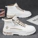 Spring And Autumn Personality Wear-resistant High-top Martin Korean Version Versatile Boots Thickened Lightweight Casual_vogvips.com