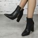 666-4 Women's Western Cowboy Coarse Pointed Versatile Comfortable High Heel Boots_vogvips.com