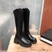 V-Neck Slim 2024 Autumn Winter New Over-the-Knee Long For Women Simple Versatile Thick-Soled Riding Boots_vogvips.com