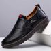 Men's Casual 2023 Spring New Slip-On Soft Sole Breathable Business Leather Shoes_vogvips.com