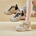 High Top Dad Shoes For Women Version Student Running Comfortable Sports Thick Bottom Heightening Casual Shoes For Women_vogvips.com