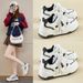Little White Shoes Female Student Platform Heightening Shoes Sports Board Shoes Casual Shoes_vogvips.com