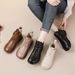 9067 Martin Autumn Winter Women's Flat Soft Surface Top Layer Cowhide Short Comfortable Boots New Style_vogvips.com