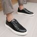 Casual Men's Leather Shoes New Comfortable And Trendy Styles Outdoor Fashion Party Daily Leisure Youth Black Board Shoes_vogvips.com