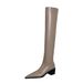 009-22 European And American Fahion Simple Chunky High Heel Pointed Toe Sexy Nightclub Slimming Over-the-Knee Long_vogvips.com